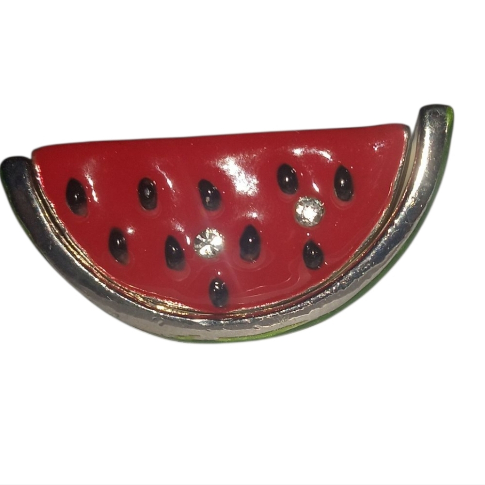 ART FORM Glossy Enamel Watermelon Trinket Box